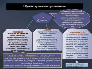 В рамках уголовного преследования прокурор осуществляет такие функции как