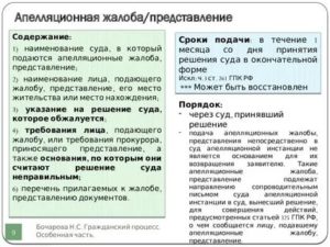 Апелляционные жалобы или представления поданные с пропуском срока