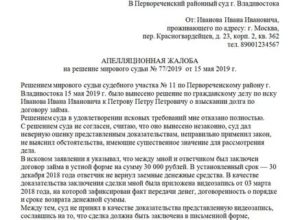 Апелляционная жалоба на приговор районного суда уголовному делу образец