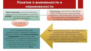 Вменяемость и невменяемость субъекта преступления в уголовном праве